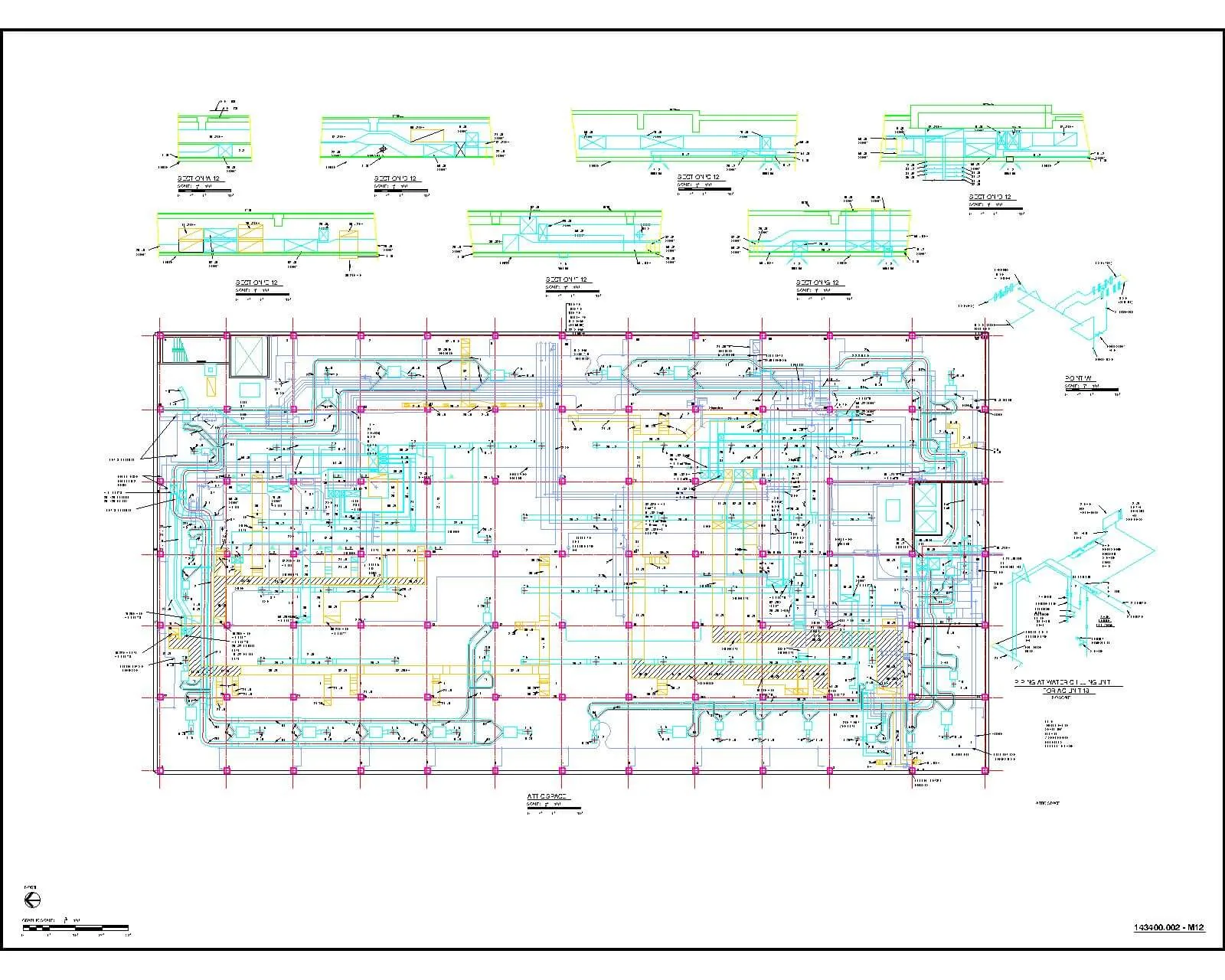 Attic piping plan — delivered CAD