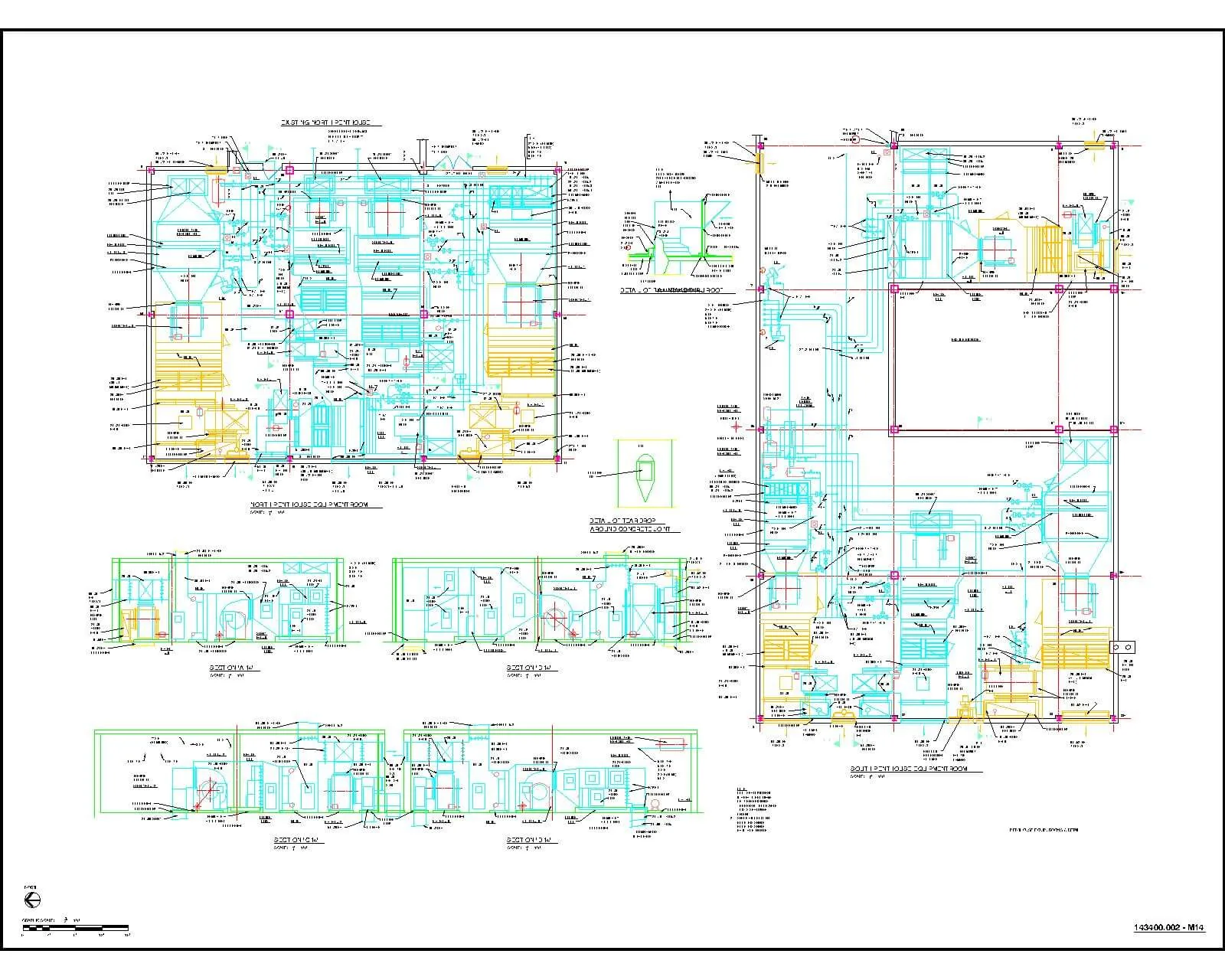 HVAC floor plan with details — delivered CAD
